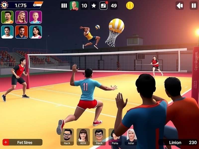 Indian players enjoying Volley Legends Victory in social setting