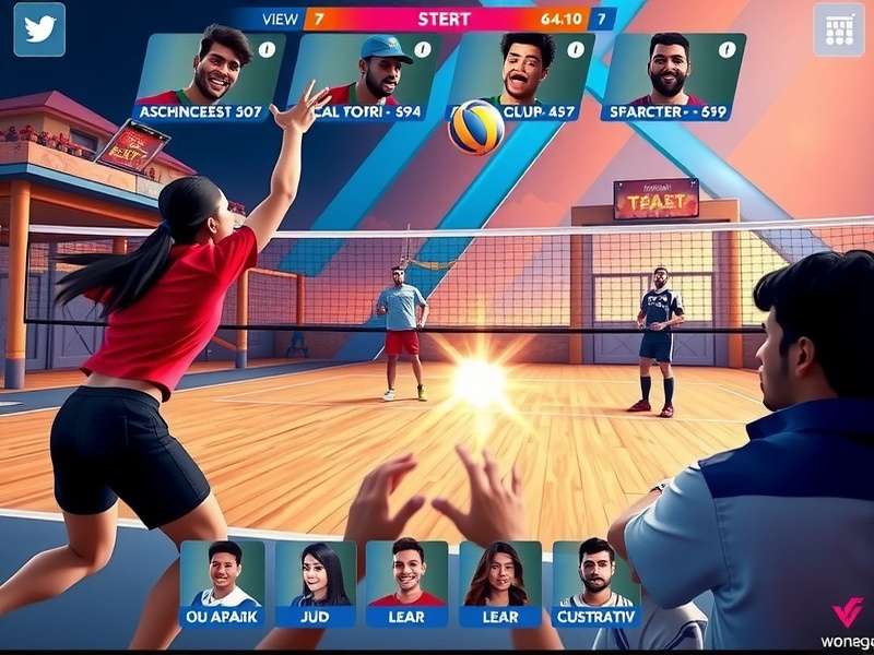 Volley Legends Victory character customization options showing diverse avatars